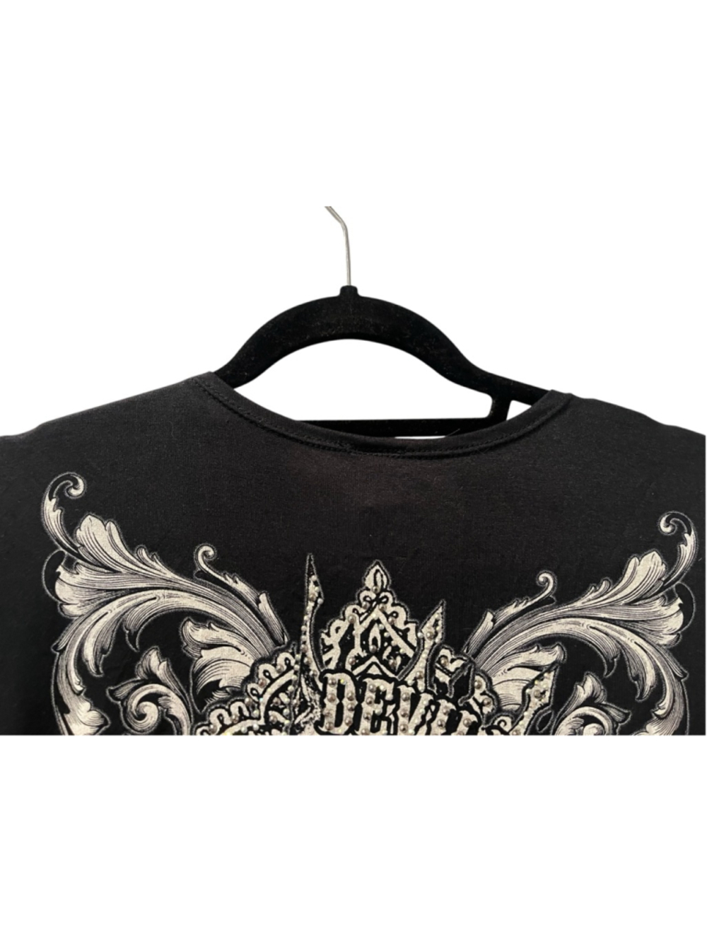 Devilish By Nature NWT Y2K Rhinestone Skull Fringe Vest Size 2XL/3XL Mall Goth - Picture 6 of 8